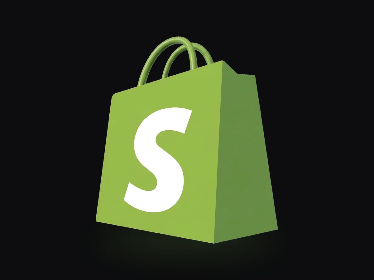 Shopify shopping bag logo