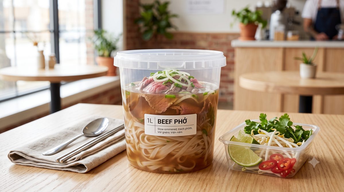 Beef pho tub