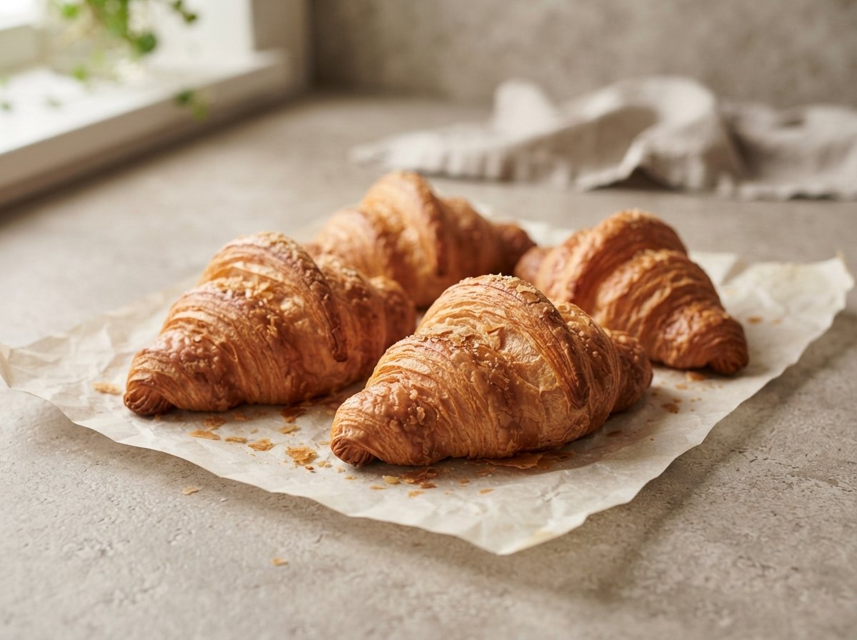 Golden butter croissants from Little Lane Bakehouse